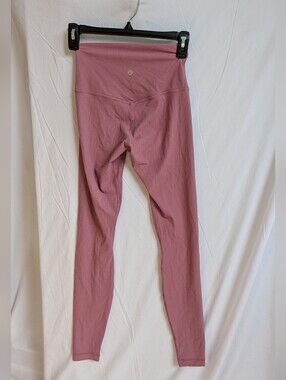 lululemon athletica Ribbed High-Rise Leggings - Dusty Rose